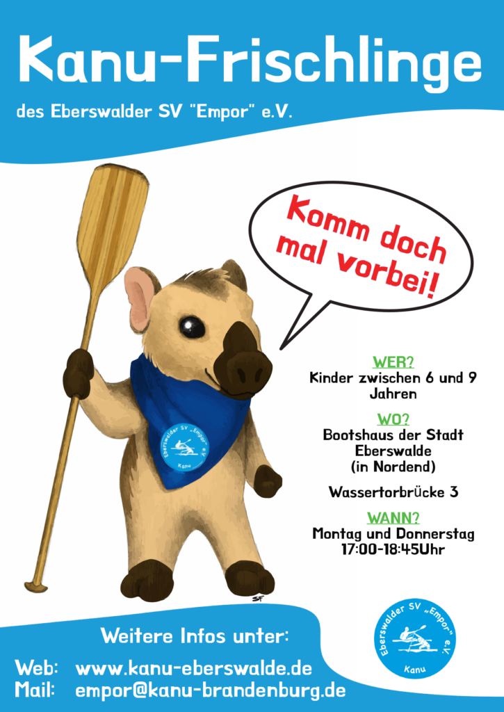 flyer kanufrischling canadier kanu eberswalde sv empor e.V.