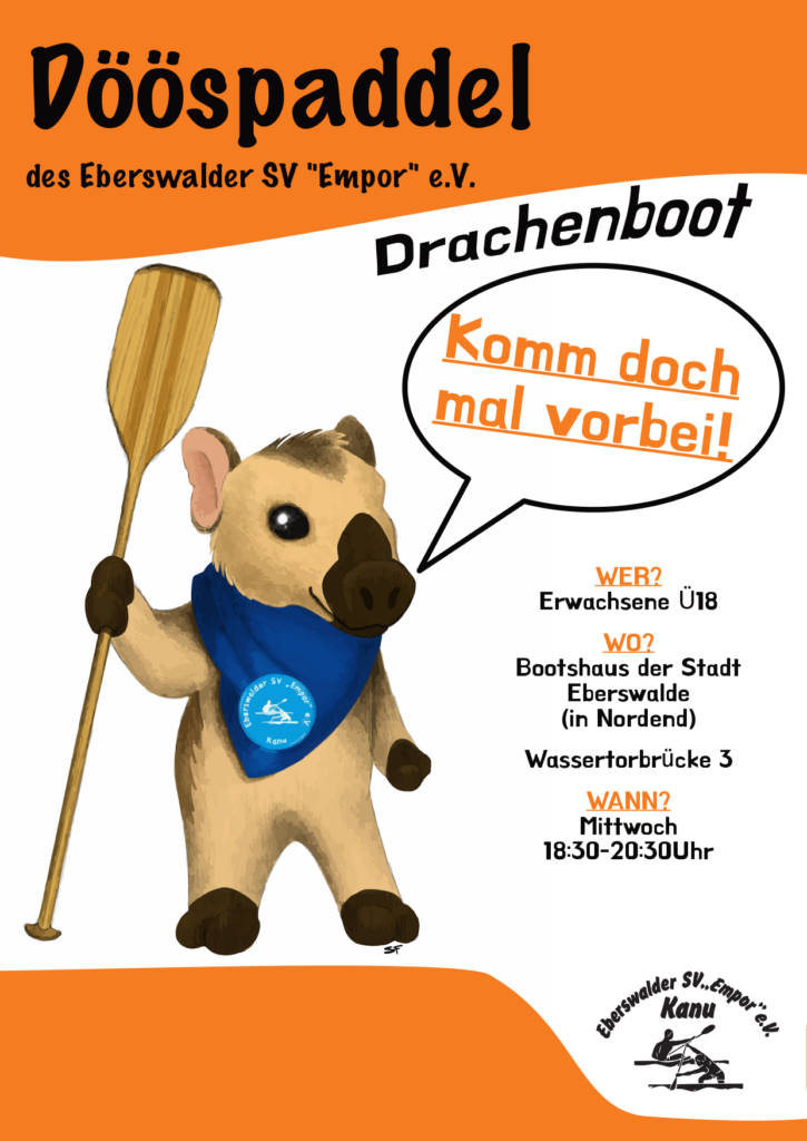 sv empor eberswalde e.V. Drachenboot Flyer Dööspaddel